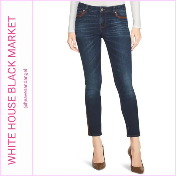 White House Black Market Jeans Whbm Dark Wash Skimmer Skinny